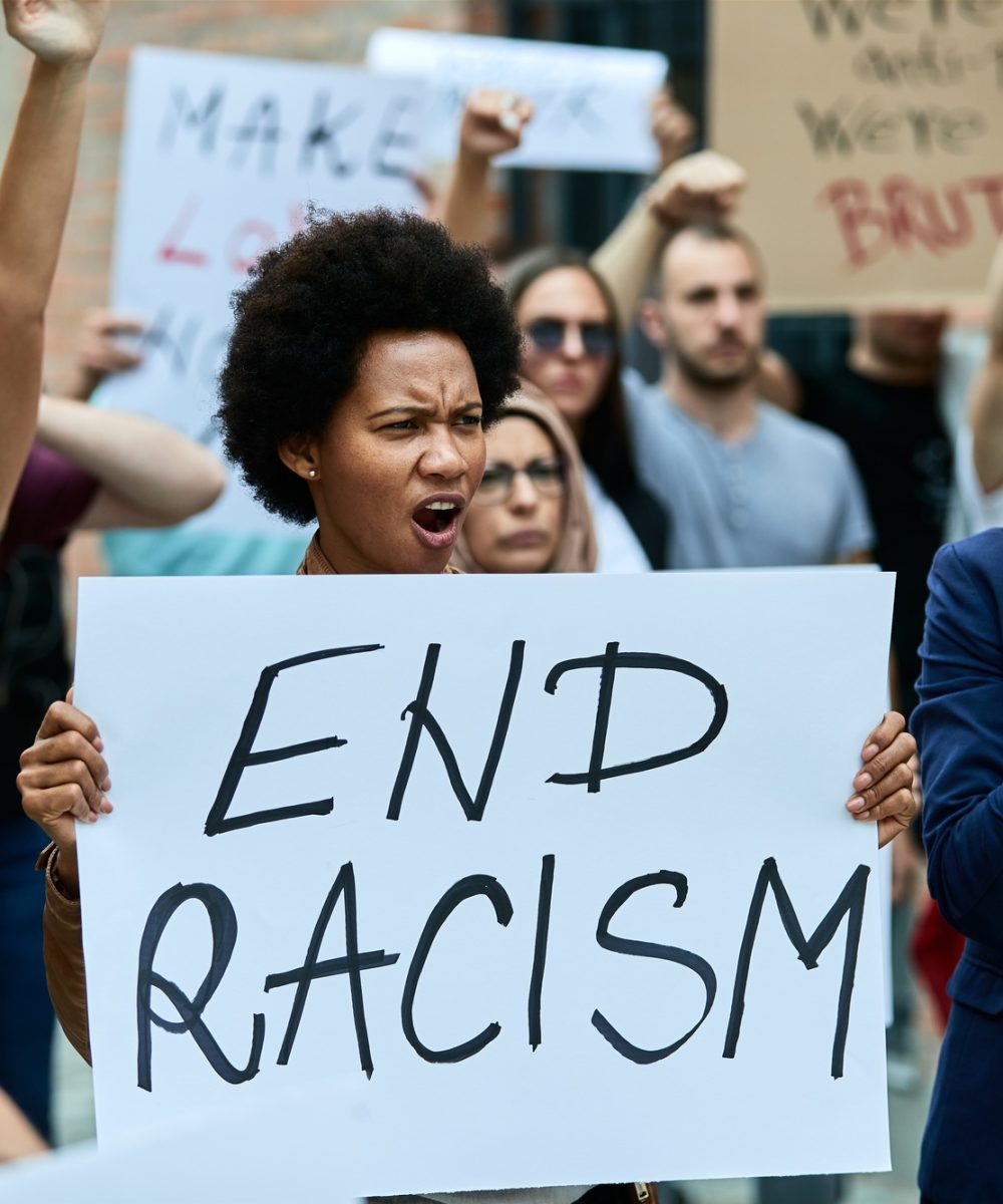 Anti-racism protest!